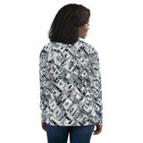 GRAY SQUARES Unisex Bomber Jacket - Shop Glamorous, gray diamond, Anew idea Apparel and Accessories online - mothings
