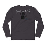 "TOUCH DE TORCH"  Long Sleeve Fitted Crew - Shop Glamorous, gray diamond, Anew idea Apparel and Accessories online - mothings
