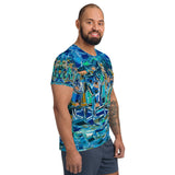 AZURE LIGHT Men's Athletic T-shirt - Shop Glamorous, gray diamond, Anew idea Apparel and Accessories online - mothings