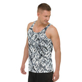 GRAY DAZZLE Unisex Tank Top - Shop Glamorous, gray diamond, Anew idea Apparel and Accessories online - mothings