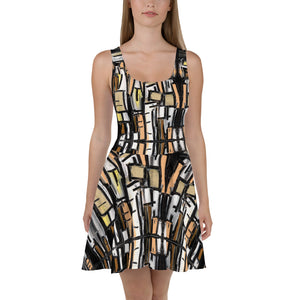 Flashy Skater Dress - Shop Glamorous, gray diamond, Anew idea Apparel and Accessories online - mothings