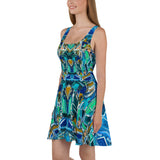 AZURE STYLE Skater Dress - Shop Glamorous, gray diamond, Anew idea Apparel and Accessories online - mothings