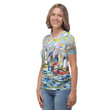 Ocean Sport Women's T-shirt - Shop Glamorous, gray diamond, Anew idea Apparel and Accessories online - mothings