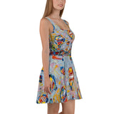 FLOATING HIGH Skater Dress - Shop Glamorous, gray diamond, Anew idea Apparel and Accessories online - mothings