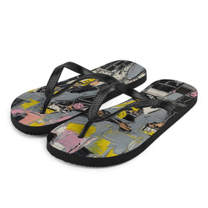 Grayscale Flip-Flops - Shop Glamorous, gray diamond, Anew idea Apparel and Accessories online - mothings