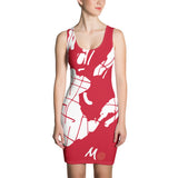 RED Sublimation Cut & Sew Dress - Shop Glamorous, gray diamond, Anew idea Apparel and Accessories online - mothings
