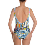 Sail Away One-Piece Swimsuit - Shop Glamorous, gray diamond, Anew idea Apparel and Accessories online - mothings