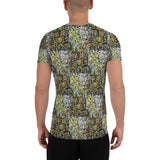 STONE WALL All-Over Print Men's Athletic T-shirt - Shop Glamorous, gray diamond, Anew idea Apparel and Accessories online - mothings