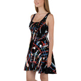 Paint lines Skater Dress - Shop Glamorous, gray diamond, Anew idea Apparel and Accessories online - mothings