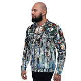 ILLUSION Unisex Bomber Jacket - Shop Glamorous, gray diamond, Anew idea Apparel and Accessories online - mothings