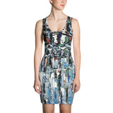 BLUE JEWELS Sublimation Cut & Sew Dress - Shop Glamorous, gray diamond, Anew idea Apparel and Accessories online - mothings