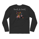 "TOUCH DE TORCH"  Long Sleeve Fitted Crew - Shop Glamorous, gray diamond, Anew idea Apparel and Accessories online - mothings