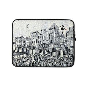 Cityscape Laptop Sleeve - Shop Glamorous, gray diamond, Anew idea Apparel and Accessories online - mothings