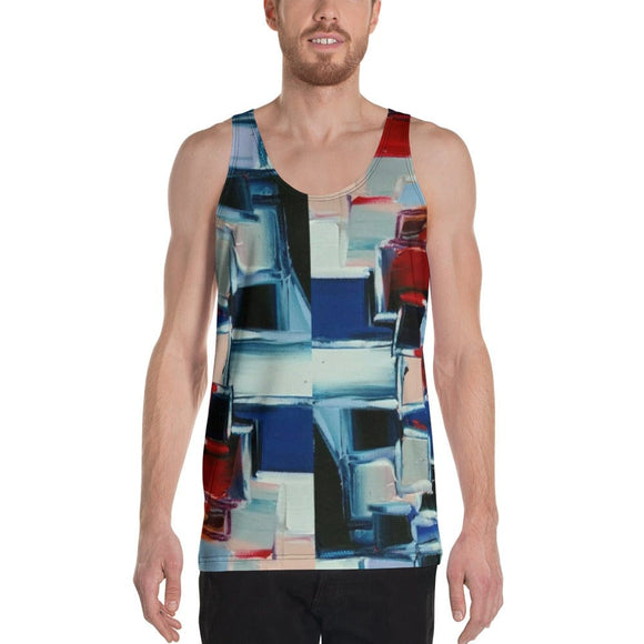USA colors Unisex Tank Top - Shop Glamorous, gray diamond, Anew idea Apparel and Accessories online - mothings