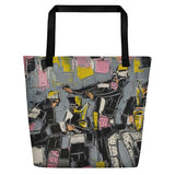 Grayscale Beach Bag - Shop Glamorous, gray diamond, Anew idea Apparel and Accessories online - mothings