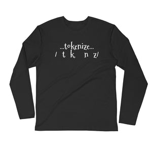 "TOKENIZE" Long Sleeve Fitted Crew - Shop Glamorous, gray diamond, Anew idea Apparel and Accessories online - mothings