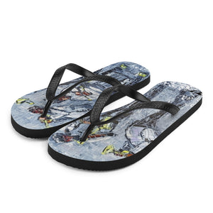 Musical Flip-Flops - Shop Glamorous, gray diamond, Anew idea Apparel and Accessories online - mothings