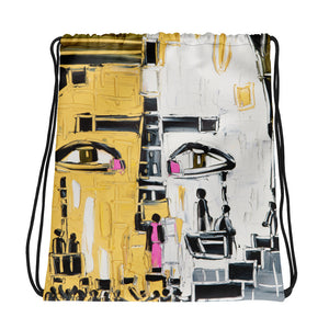 FACE Drawstring bag - Shop Glamorous, gray diamond, Anew idea Apparel and Accessories online - mothings