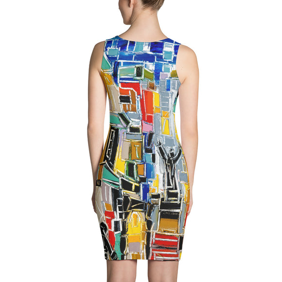 MOZAYIC Sublimation Cut & Sew Dress - Shop Glamorous, gray diamond, Anew idea Apparel and Accessories online - mothings